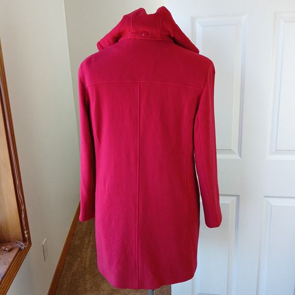 Collection by Gallery Little Red Riding Hooded Peacoat Large wool blend buttons - Picture 4 of 14